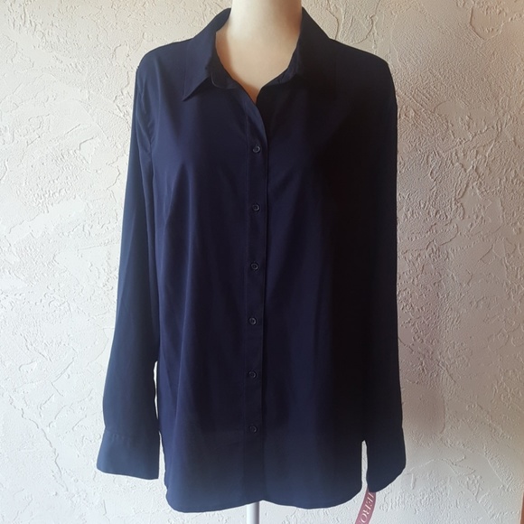 Merona Tops - NWT Marina Navy Blouse